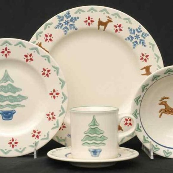 Vintage Pfaltzgraff Nordic gravy boat plate Retired stone wear Rustic cabin USA - Picture 10 of 10